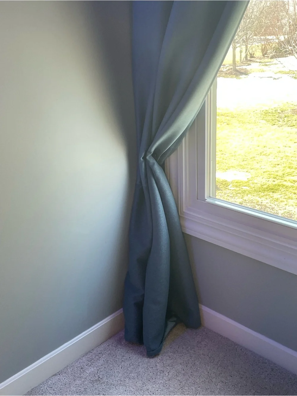 IKEA Blue/Dark Blue Blackout Curtains, 2 Panels Included 57x98”